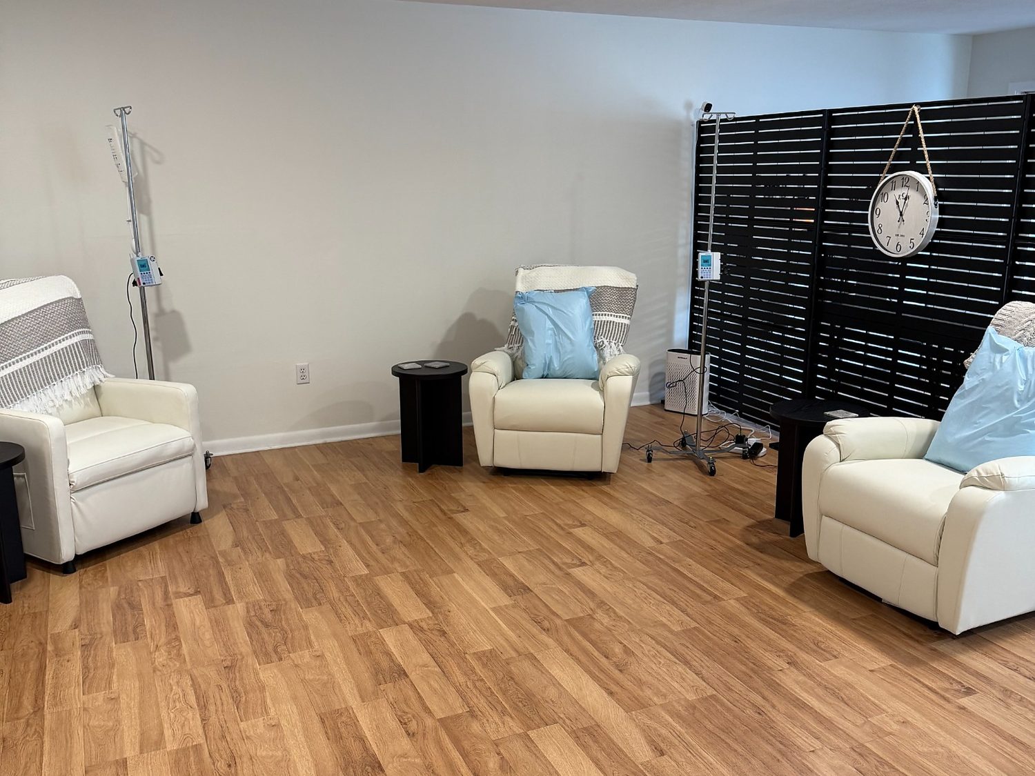 Infusion room at Pure Vitality Infusion Services in Asheville